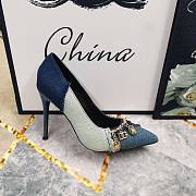 Fortok Dolce & Gabbana Patchwork Denim Pumps With Charms - 6