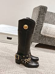 Fortok Dolce & Gabbana Biker Boots Black Leather  - 1