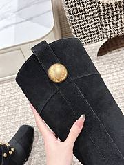 Fortok Dolce & Gabbana Biker Boots Black Velvet Leather - 2