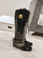 Fortok Dolce & Gabbana Biker Boots Black Patent Leather - 1