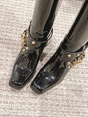 Fortok Dolce & Gabbana Biker Boots Black Patent Leather - 2