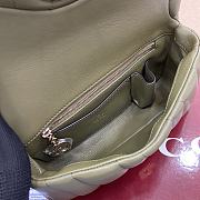 Fortok Gucci GG Milano Mini Top Handle Bag Green Puffy Quilted Leather 806017 21x12.5x4.6cm - 3