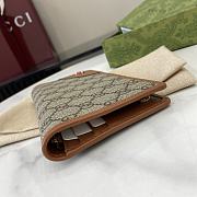 Fortok Gucci GG Emblem Continental Wallet Beige & Brown 821802 19x11cm - 6