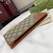 Fortok Gucci GG Emblem Continental Wallet Beige & Brown 821802 19x11cm - 4