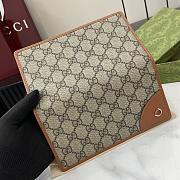 Fortok Gucci GG Emblem Continental Wallet Beige & Brown 821802 19x11cm - 2