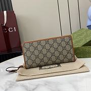 Fortok Gucci GG Emblem Wallet Beige & Brown 821803 19x10x2.5cm - 1