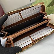 Fortok Gucci GG Emblem Wallet Beige & Brown 821803 19x10x2.5cm - 6