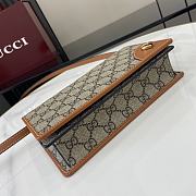 Fortok Gucci GG Emblem Super Mini Shoulder Bag Beige & Brown 820688 20x12.5x5cm - 5