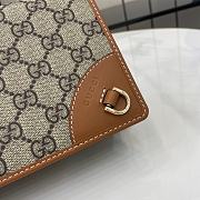 Fortok Gucci GG Emblem Super Mini Shoulder Bag Beige & Brown 820688 20x12.5x5cm - 3