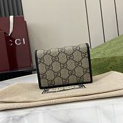 Fortok Gucci GG Emblem Mini Wallet Beige & Black 820692 11x8.5x3cm - 6