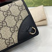 Fortok Gucci GG Emblem Mini Wallet Beige & Black 820692 11x8.5x3cm - 3