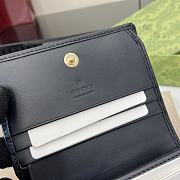Fortok Gucci GG Emblem Mini Wallet Beige & Black 820692 11x8.5x3cm - 2
