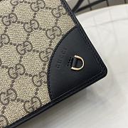 Fortok Gucci GG Emblem Super Mini Shoulder Bag Beige & Black 820688 20x12.5x5cm - 2