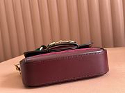 Fortok Gucci Mini Horsebit 1955 Bag Burgundy 658574 20.5x14x5cm - 6