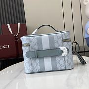 Fortok Gucci Porter Medium Travel Bag Blue 811489 25x17.5x15cm - 5