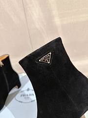 Fortok Prada Velvet Ankle Boots Black  - 6