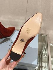 Fortok Prada Velvet Ankle Boots Brown - 2