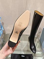 Fortok Prada Leather Long Boots Black - 4