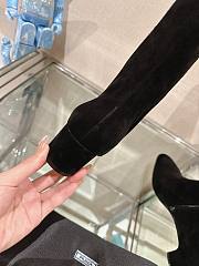 Fortok Prada Velvet Long Boots Black - 5