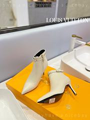 Fortok Louis Vuitton Pointed-toe Ankle Boots White  - 5