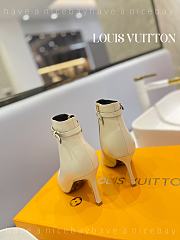 Fortok Louis Vuitton Pointed-toe Ankle Boots White  - 4