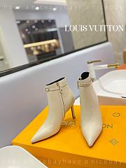 Fortok Louis Vuitton Pointed-toe Ankle Boots White  - 3