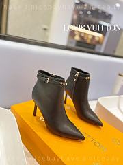 Fortok Louis Vuitton Pointed-toe Ankle Boots Black - 1