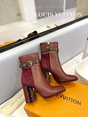 Fortok Louis Vuitton Burgundy Idylle Ankle Boot  - 3