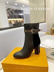 Fortok Louis Vuitton Black Idylle Ankle Boot - 6