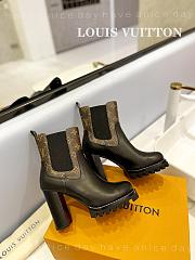 Fortok Louis Vuitton Black Square Toe Boot - 4