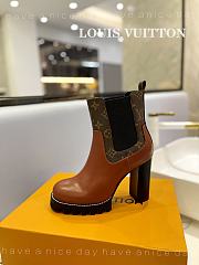 Fortok Louis Vuitton Dark Brown Square Toe Boot - 3