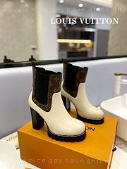 Fortok Louis Vuitton White Square Toe Boot - 1