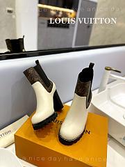 Fortok Louis Vuitton White Square Toe Boot - 2