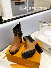 Fortok Louis Vuitton Brown Square Toe Boot - 6
