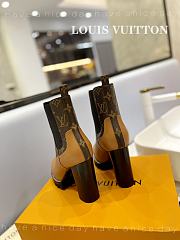 Fortok Louis Vuitton Brown Square Toe Boot - 4