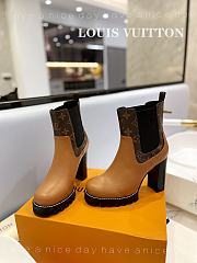 Fortok Louis Vuitton Brown Square Toe Boot - 3