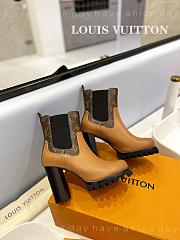 Fortok Louis Vuitton Brown Square Toe Boot - 2
