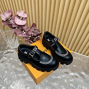 Fortok Louis Vuitton Checker Mary Jane Shoes Black  - 1