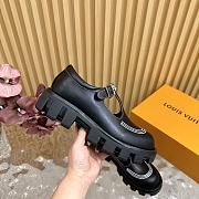 Fortok Louis Vuitton Checker Mary Jane Shoes Black  - 5