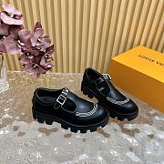 Fortok Louis Vuitton Checker Mary Jane Shoes Black  - 3