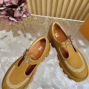 Fortok Louis Vuitton Checker Mary Jane Shoes Brown - 6