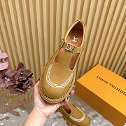 Fortok Louis Vuitton Checker Mary Jane Shoes Brown - 4