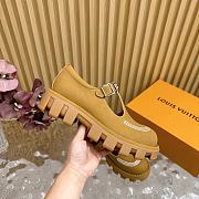 Fortok Louis Vuitton Checker Mary Jane Shoes Brown - 3