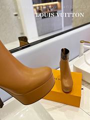Fortok Louis Vuitton Afterglow Platform Ankle Boot Brown - 4