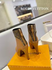 Fortok Louis Vuitton Afterglow Platform Ankle Boot Brown - 2