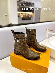Fortok Louis Vuitton Martin Boots Brown Monogram  - 1