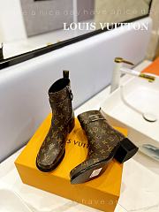 Fortok Louis Vuitton Martin Boots Brown Monogram  - 3