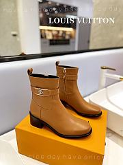 Fortok Louis Vuitton Martin Boots Brown - 1