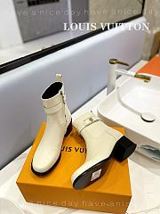 Fortok Louis Vuitton Martin Boots White - 5