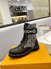 Fortok Louis Vuitton Metropolis Flat Rangers 1854 Grey Boot - 3